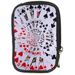 Poker Royal Flush All Suits Droste Spiral Compact Camera Leather Case