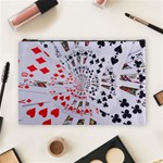 Poker Royal Flush All Suits Droste Spiral Cosmetic Bag (Large)