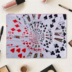 Poker Royal Flush All Suits Droste Spiral Cosmetic Bag (XL) from ArtsNow.com Front