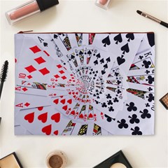 Poker Royal Flush All Suits Droste Spiral Cosmetic Bag (XL) from ArtsNow.com Front