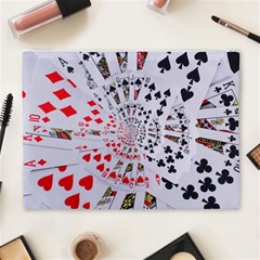 Poker Royal Flush All Suits Droste Spiral Cosmetic Bag (XL) from ArtsNow.com Back