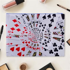 Poker Royal Flush All Suits Droste Spiral Cosmetic Bag (XL) from ArtsNow.com Back