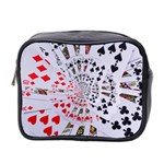 Poker Royal Flush All Suits Droste Spiral Mini Toiletries Bag (Two Sides)