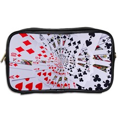 Poker Royal Flush All Suits Droste Spiral Toiletries Bag (Two Sides) from ArtsNow.com Back