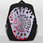 Poker Royal Flush All Suits Droste Spiral Backpack Bag