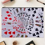 Poker Royal Flush All Suits Droste Spiral Cosmetic Bag (XXXL)