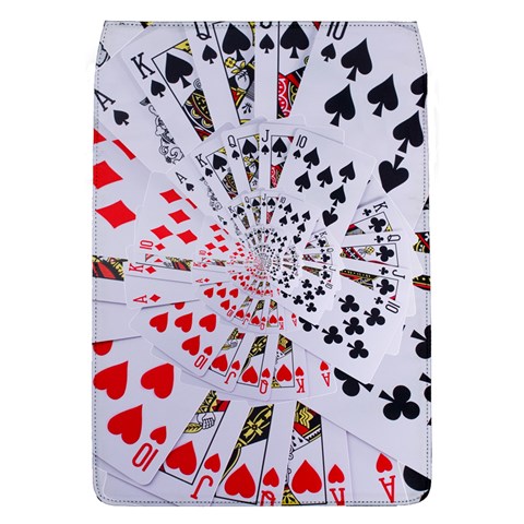 Poker Royal Flush All Suits Droste Spiral Removable Flap Cover (L) from ArtsNow.com Front