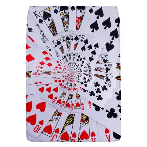 Poker Royal Flush All Suits Droste Spiral Removable Flap Cover (S) from ArtsNow.com Front