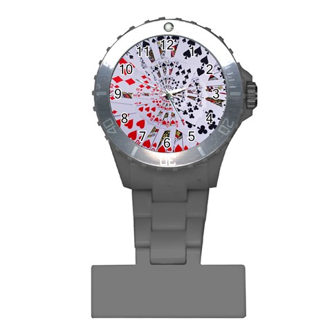 Poker Royal Flush All Suits Droste Spiral Plastic Nurses Watch from ArtsNow.com Front