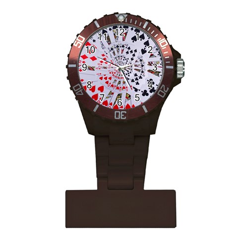 Poker Royal Flush All Suits Droste Spiral Plastic Nurses Watch from ArtsNow.com Front