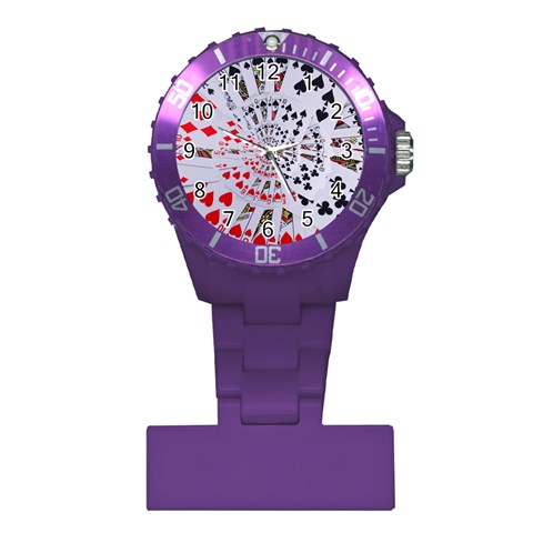 Poker Royal Flush All Suits Droste Spiral Plastic Nurses Watch from ArtsNow.com Front