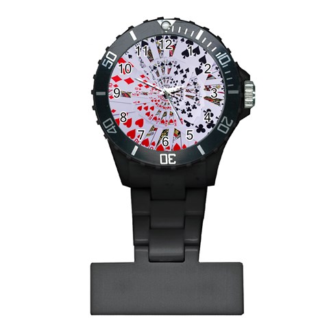 Poker Royal Flush All Suits Droste Spiral Plastic Nurses Watch from ArtsNow.com Front