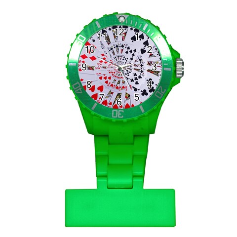 Poker Royal Flush All Suits Droste Spiral Plastic Nurses Watch from ArtsNow.com Front