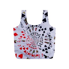 Poker Royal Flush All Suits Droste Spiral Full Print Recycle Bag (S) from ArtsNow.com Front