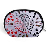 Poker Royal Flush All Suits Droste Spiral Accessory Pouch (Medium)