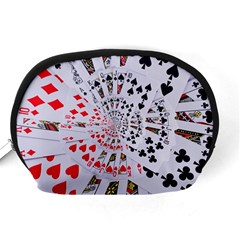 Poker Royal Flush All Suits Droste Spiral Accessory Pouch (Medium) from ArtsNow.com Back