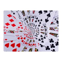 Poker Royal Flush All Suits Droste Spiral Double Sided Flano Blanket (Mini) from ArtsNow.com 35 x27  Blanket Back