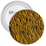 Yellow Zebra Stripes 3  Button