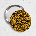 Yellow Zebra Stripes 2.25  Handbag Mirror