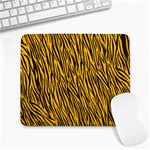 Yellow Zebra Stripes Large Mousepad