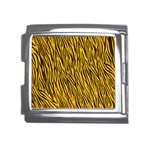 Yellow Zebra Stripes Mega Link Italian Charm (18mm)