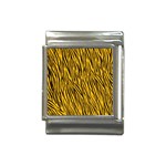 Yellow Zebra Stripes Italian Charm (13mm)