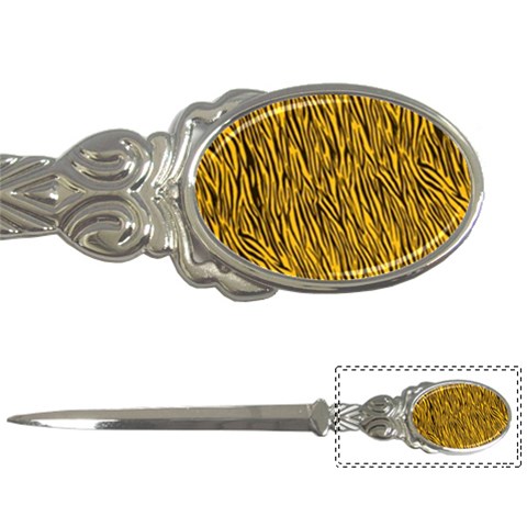 Yellow Zebra Stripes Letter Opener from ArtsNow.com Front