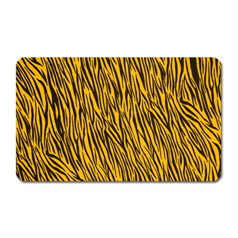 Yellow Zebra Stripes Magnet (Rectangular) from ArtsNow.com Front