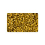 Yellow Zebra Stripes Magnet (Name Card)