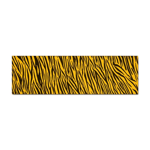 Yellow Zebra Stripes Sticker Bumper (10 pack) from ArtsNow.com Front