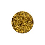 Yellow Zebra Stripes Golf Ball Marker