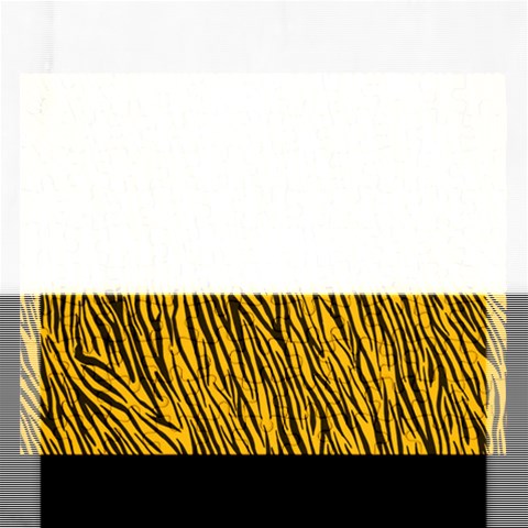 Yellow Zebra Stripes Jigsaw Puzzle (Rectangular) from ArtsNow.com Front