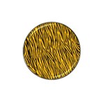 Yellow Zebra Stripes Hat Clip Ball Marker