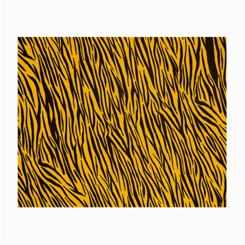 Yellow Zebra Stripes Small Glasses Cloth from ArtsNow.com Front