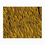 Yellow Zebra Stripes Small Glasses Cloth