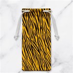 Yellow Zebra Stripes Jewelry Bag