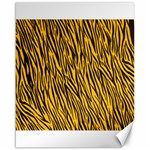 Yellow Zebra Stripes Canvas 16  x 20 