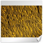 Yellow Zebra Stripes Canvas 20  x 20 