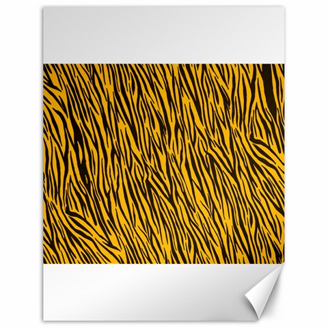 Yellow Zebra Stripes Canvas 18  x 24  from ArtsNow.com 17.8 x23.08  Canvas - 1