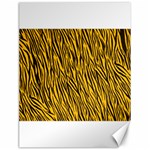 Yellow Zebra Stripes Canvas 18  x 24 