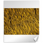 Yellow Zebra Stripes Canvas 20  x 24 