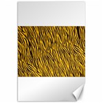 Yellow Zebra Stripes Canvas 20  x 30 