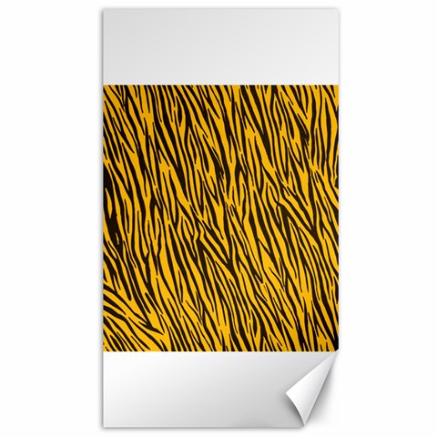 Yellow Zebra Stripes Canvas 40  x 72  from ArtsNow.com 39.28 x69.23  Canvas - 1