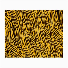 Yellow Zebra Stripes Small Glasses Cloth (2 Sides) from ArtsNow.com Front