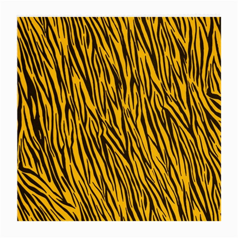 Yellow Zebra Stripes Medium Glasses Cloth from ArtsNow.com Front