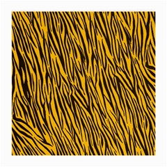 Yellow Zebra Stripes Medium Glasses Cloth (2 Sides) from ArtsNow.com Front