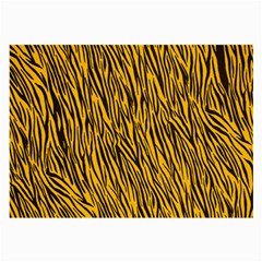 Yellow Zebra Stripes Large Glasses Cloth (2 Sides) from ArtsNow.com Front