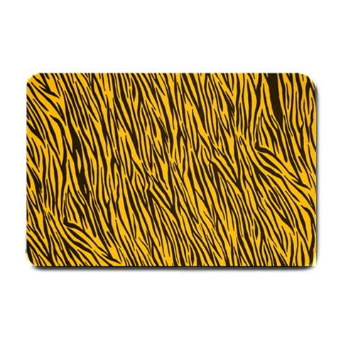 Yellow Zebra Stripes Small Doormat from ArtsNow.com 24 x16  Door Mat