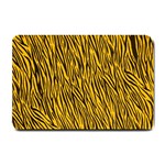 Yellow Zebra Stripes Small Doormat