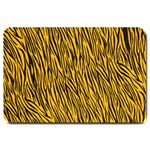 Yellow Zebra Stripes Large Doormat